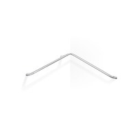 Immagine di Inda COMFORT sostegno di sicurezza sinistro ad angolo 77 cm, finitura cromo e nero soft touch AH994BCU