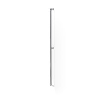 Immagine di Inda COMFORT sostegno di sicurezza verticale sinistro, installazione da pavimento a parete, finitura cromo e nero soft touch AH996BCU