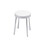 Immagine di Inda Sgabello con seduta in resina ureica colore bianco, e gambe in acciaio, finitura cromo A03750CR