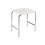 Immagine di Inda Sgabello con seduta in ABS colore bianco finitura lucido, e struttura in ottone finitura cromo AV375BWW