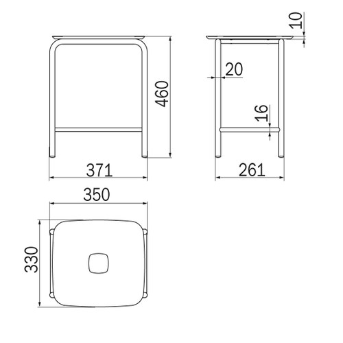 Immagine di Inda Sgabello con seduta in ABS colore bianco finitura lucido, e struttura in ottone finitura cromo AV375BWW
