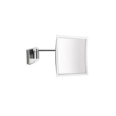 Immagine di Inda MY MIRROR specchio ingranditore a parete, con braccio snodato, lunghezza parabola 20 cm, finitura cromo AV058FCR