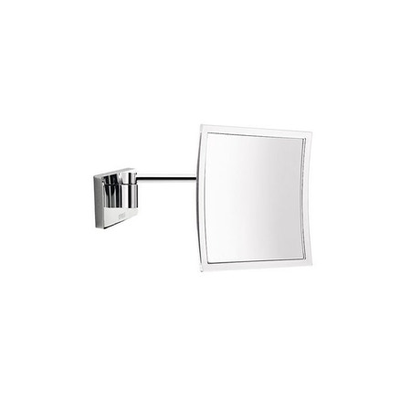 Immagine di Inda MY MIRROR specchio ingranditore a parete, con braccio snodato, lunghezza parabola 20 cm, finitura cromo AV058FCR