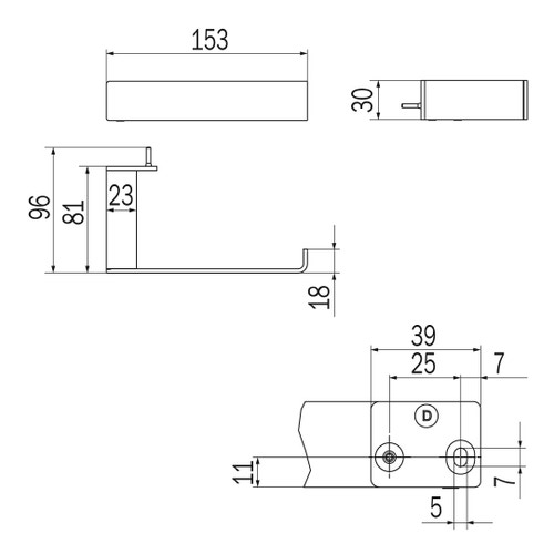 Immagine di Inda INDISSIMA_CHROME portarotolo destro, finitura cromo A8825ACR