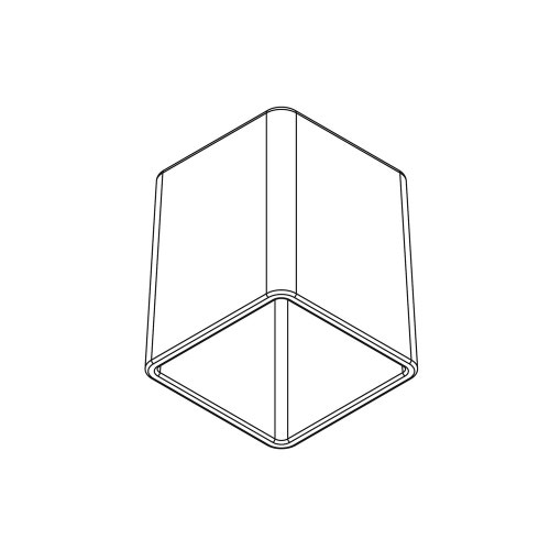 Immagine di Inda Copriserbatoio in vetro satinato per art. A88670-A18670 R88670