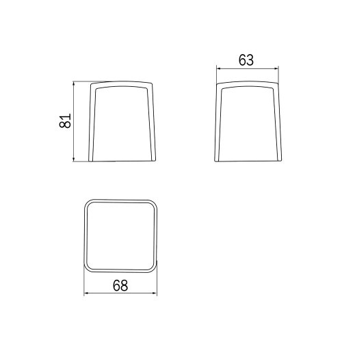 Immagine di Inda Copriserbatoio in vetro satinato per art. A88670-A18670 R88670