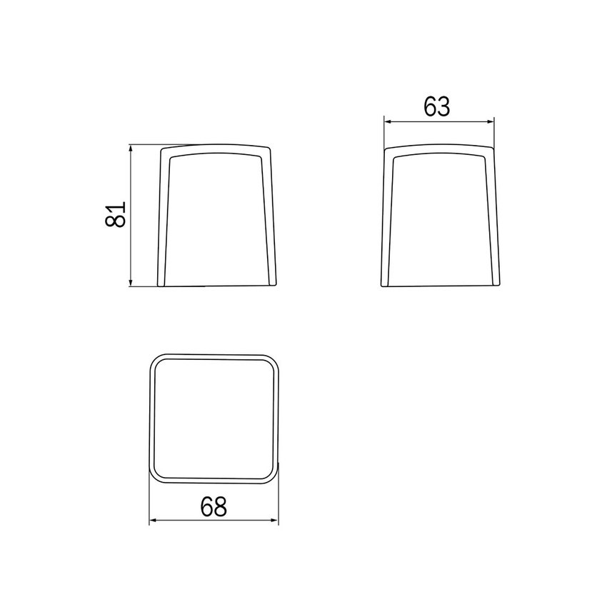 Immagine di Inda Copriserbatoio in vetro satinato per art. A88670-A18670 R88670