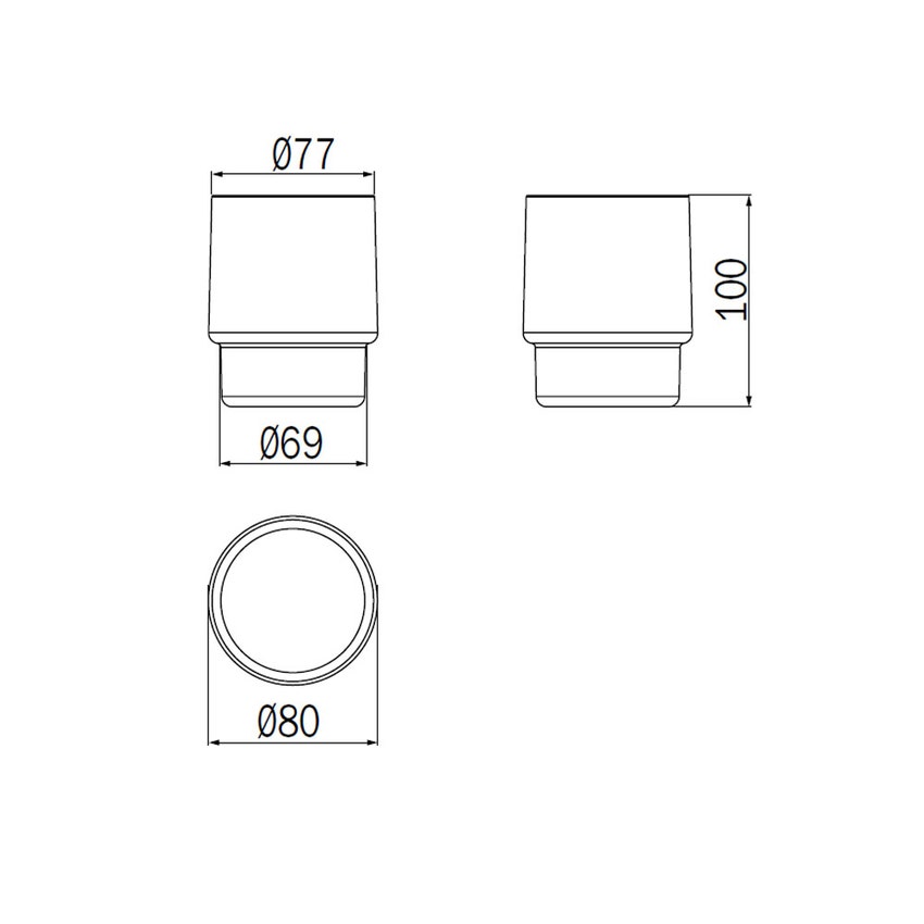 Immagine di Inda Bicchiere in vetro satinato R00100007