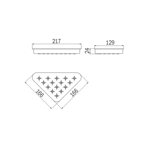 Immagine di Inda Ripiano in PMMA trasparente R04310