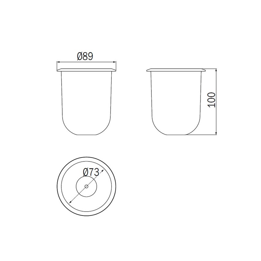 Immagine di Inda Bacinella in polipropilene, colore bianco R05140