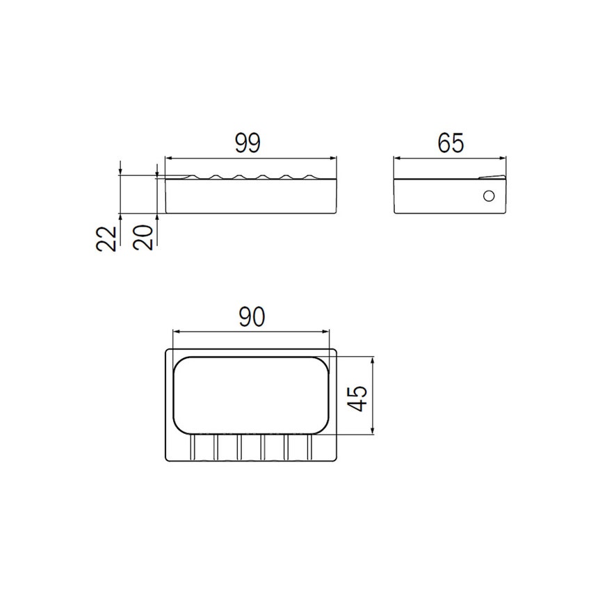 Immagine di Inda Bacinella in vetro trasparente extra chiaro R05300