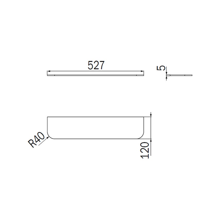 Immagine di Inda Ripiano in cristallo trasparente temperato 5 mm R11260