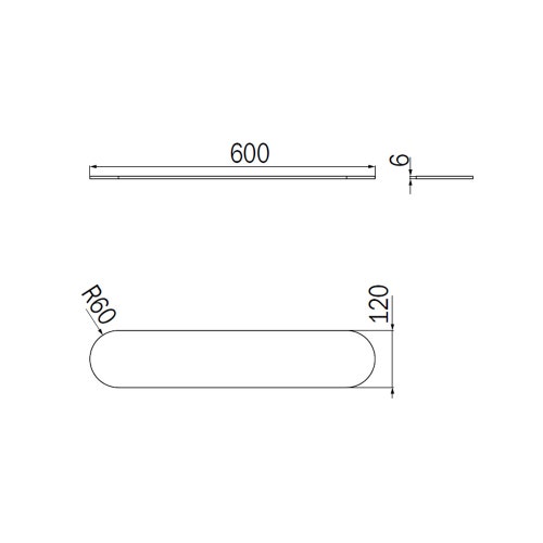 Immagine di Inda Ripiano in cristallo trasparente temperato 6 mm R11700002