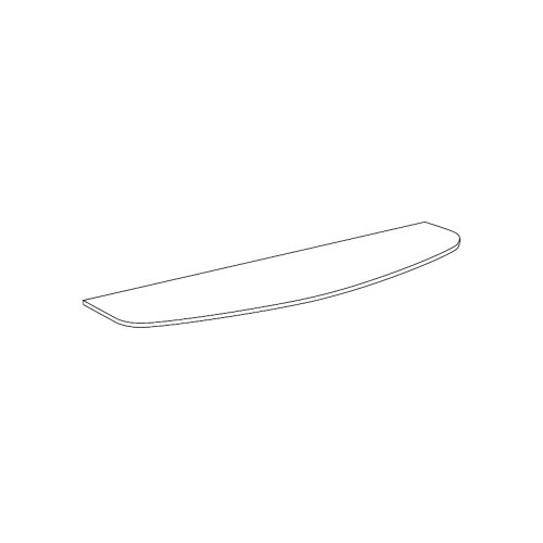 Immagine di Inda Ripiano in cristallo satinato temperato 6 mm R14680