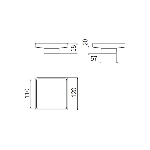 Immagine di Inda Bacinella in vetro satinato R1811N
