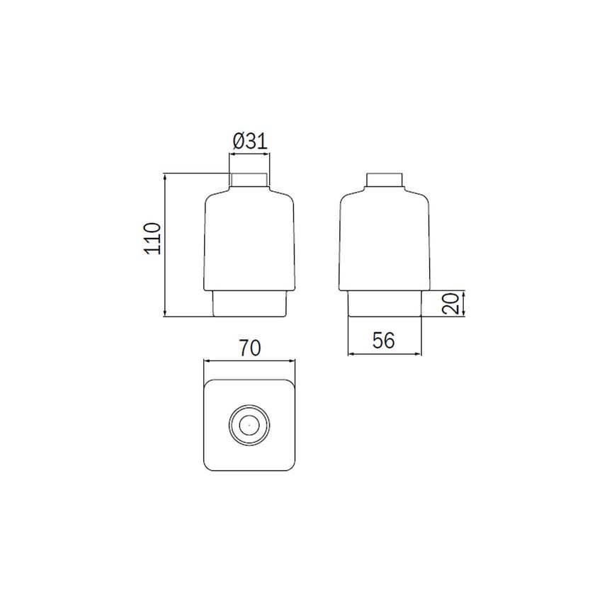 Immagine di Inda Contenitore in vetro satinato R1812N
