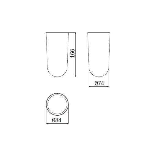 Immagine di Inda Bacinella interna in polipropilene, colore bianco R31140004