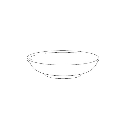 Immagine di Inda Bacinella in ceramica, colore bianco R32110001