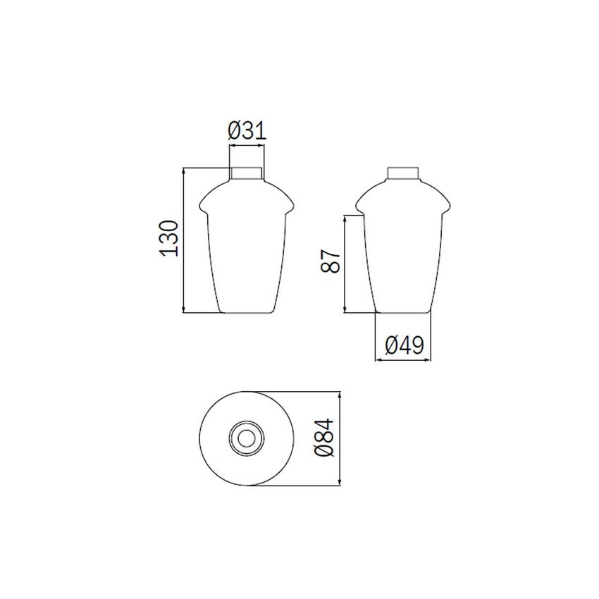 Immagine di Inda Contenitore in vetro satinato R43670