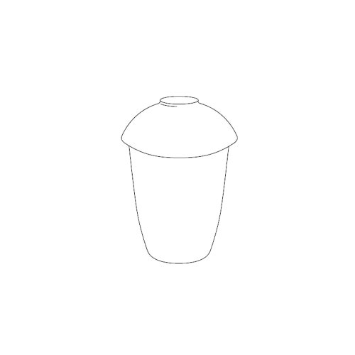 Immagine di Inda Contenitore in vetro satinato R43670