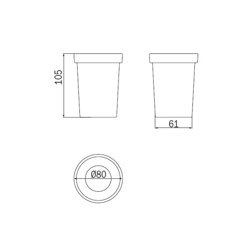 Immagine di Inda Bicchiere in vetro satinato R46100