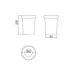 Immagine di Inda Bicchiere in vetro trasparente extra chiaro R46100001