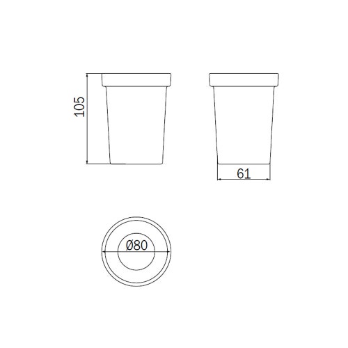 Immagine di Inda Bicchiere in vetro trasparente extra chiaro R46100001