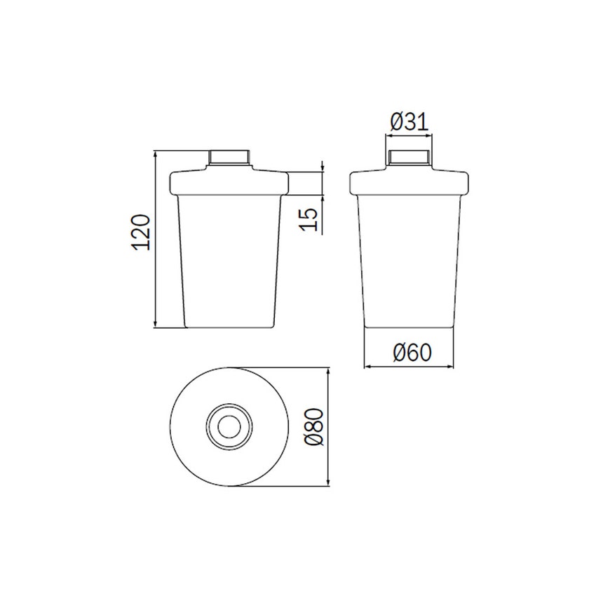 Immagine di Inda Contenitore in vetrotrasparente extra chiaro R46670001