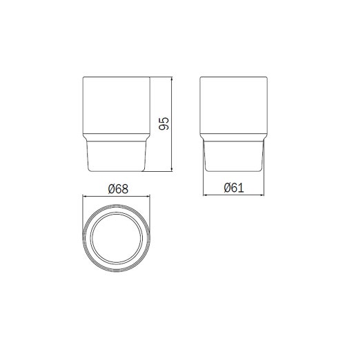 Immagine di Inda Bicchiere in vetro satinato R76100
