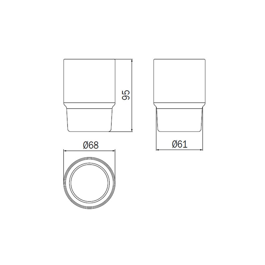 Immagine di Inda Bicchiere in vetro satinato R76100