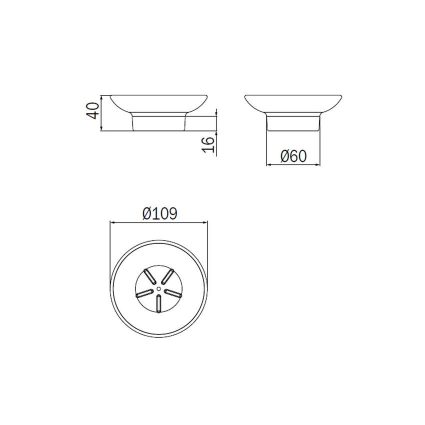 Immagine di Inda porta sapone in vetro satinato R76110