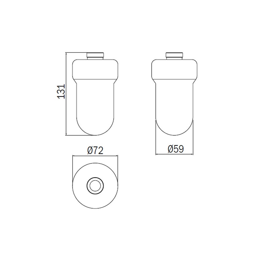 Immagine di Inda Contenitore in vetro satinato R76120