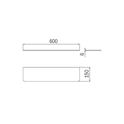 Immagine di Inda Ripiano in cristallo trasparente temperato 6 mm RV408A001
