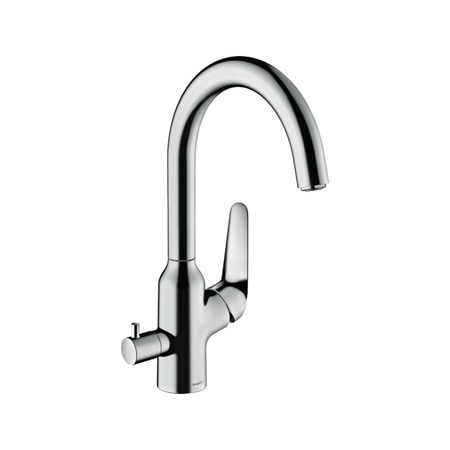 Immagine di Hansgrohe M42 miscelatore cucina monocomando 220, valvola d’arresto, 1 jet, finitura cromo 71803000