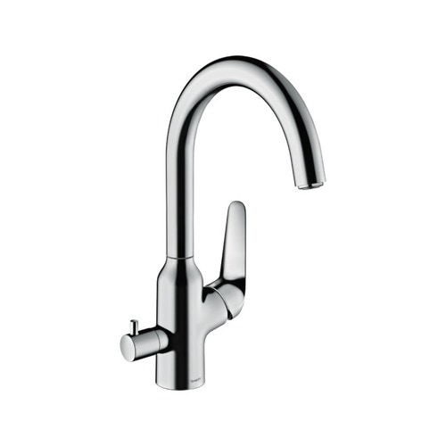 Immagine di Hansgrohe M42 miscelatore cucina monocomando 220, valvola d’arresto, 1 jet, finitura cromo 71803000
