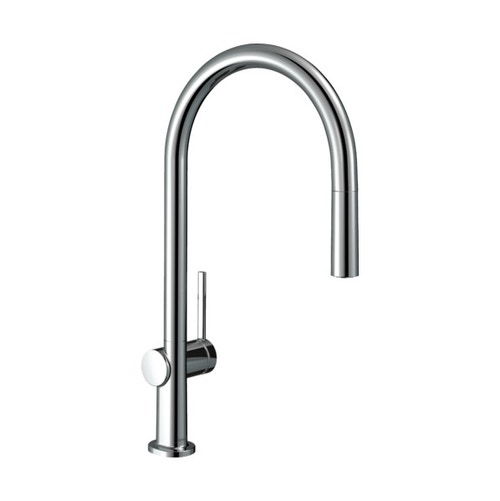 Immagine di Hansgrohe M54 miscelatore cucina monocomando 210, bocca d’erogazione estraibile, 1 jet, finitura cromo 72802000