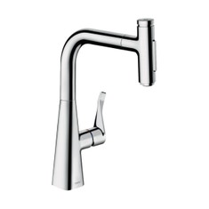 Immagine di Hansgrohe M71 miscelatore monocomando da cucina 240, doccetta estraibile, 2 jet, finitura cromo 73822000