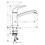 Immagine di Hansgrohe M41 miscelatore cucina monocomando E, 160, 1 jet, finitura cromo 31780000