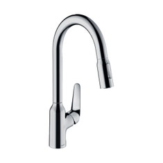 Immagine di Hansgrohe M42 miscelatore cucina monocomando 220, doccetta estraibile, 2 jet, finitura cromo 71800000