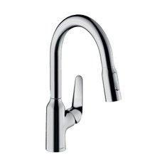 Immagine di Hansgrohe M42 miscelatore cucina monocomando 180, doccetta estraibile, 2 jet, finitura cromo 71801000