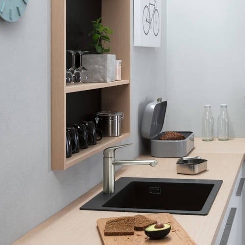 Immagine di Hansgrohe M42 miscelatore cucina monocomando 120, 1 jet, finitura cromo 71806000