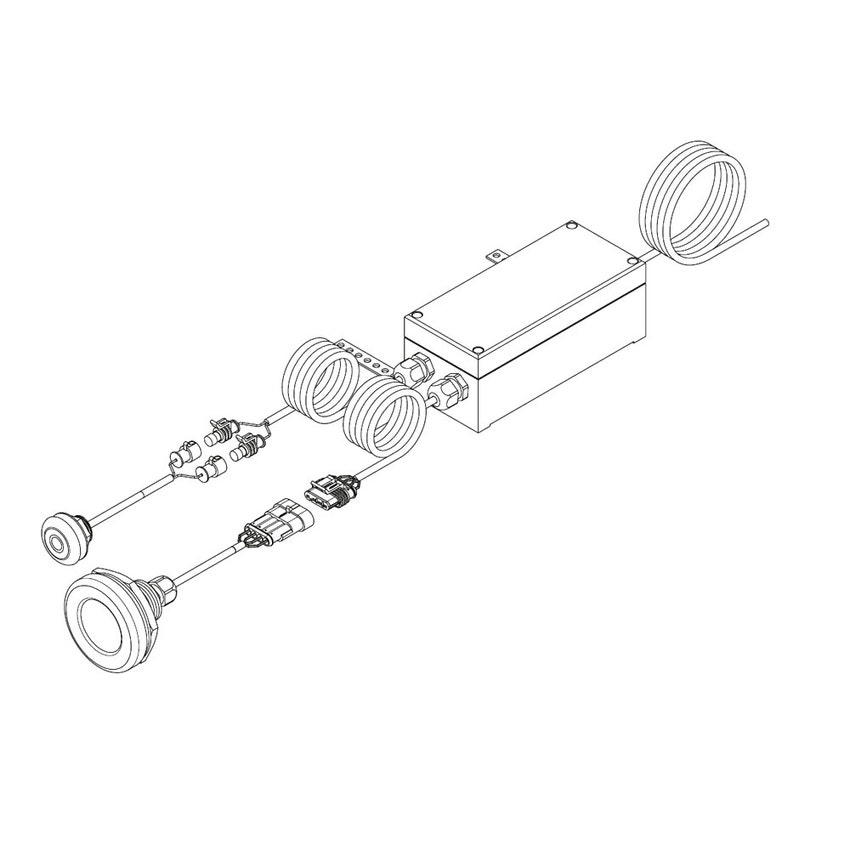 Immagine di Kaldewei Set di illuminazione per cromoterapia, per vasche da bagno, luce bianca 630200000999
