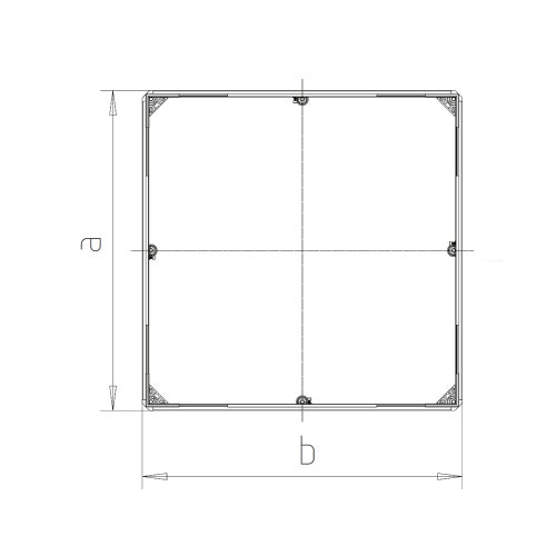 Immagine di Kaldewei Telaio di montaggio FR 5300 Flex, per piatto doccia quadrato 90 cm 530000120000