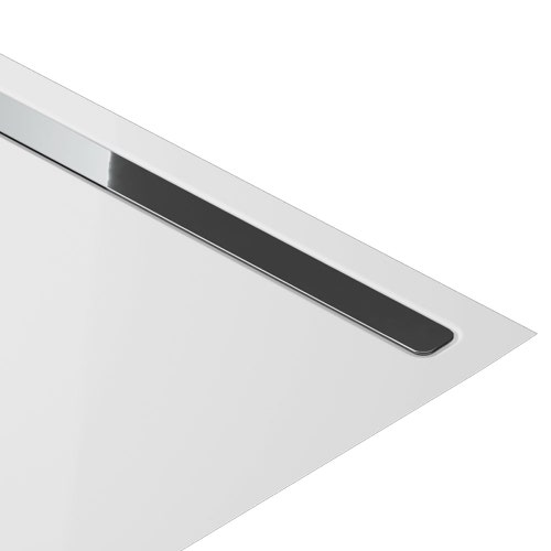 Immagine di Kaldewei Rivestimento di design 4132, per piatti doccia L.80 cm, finitura acciaio lucido 687771230986