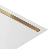 Immagine di Kaldewei Rivestimento di design 4136, per piatti doccia L.120 cm, finitura oro lucido 687771280957