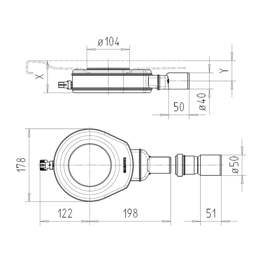 Immagine di Kaldewei Scarico KA 90 piatto, copertura dello scarico cromo 687772540999