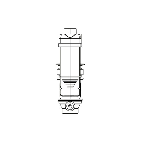 Immagine di Kaldewei Scarico e troppopieno Clou con leva, copertura rettangolare smaltata, colore bianco alpino 905400000001