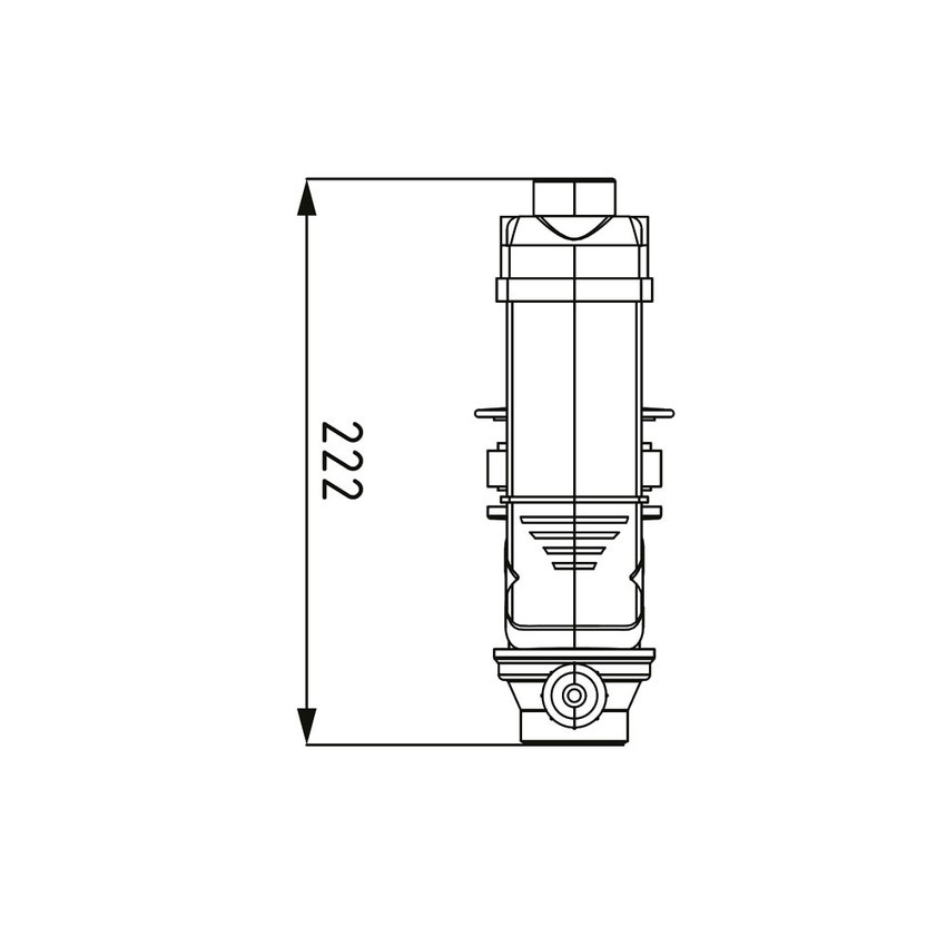 Immagine di Kaldewei Scarico e troppopieno Clou con leva, copertura rotonda smaltata, colore bianco alpino 905300000001
