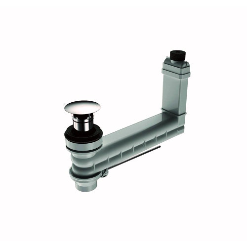 Immagine di Kaldewei Scarico e troppopieno Clou, con leva, copertura rotonda finitura cromo 906600000999