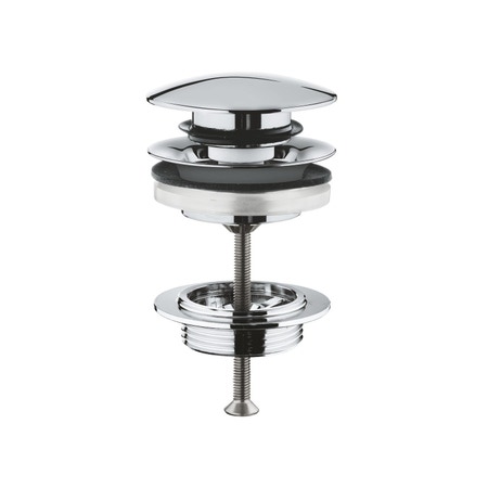 Immagine di Grohe Piletta di scarico con apertura e chiusura manuale (clic clac), finitura cromo 65807000